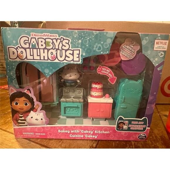 Gabby’s Dollhouse, Bakey with Cakey Kitchen with Figure and 3 Accessories Age 3+ - Picture 1 of 7